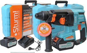Перфоратор Sturm CRH1832BLC (с 1-им АКБ, кейс) - 1/1