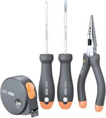 Набор домашнего мастера Deli HT0004C (4 предмета) - 1/1