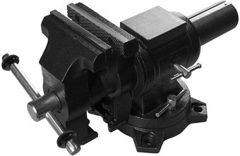 Тиски Berger Чугун. поворотные с трубным зажимом и наковальней 125мм BG1340 - 1/1