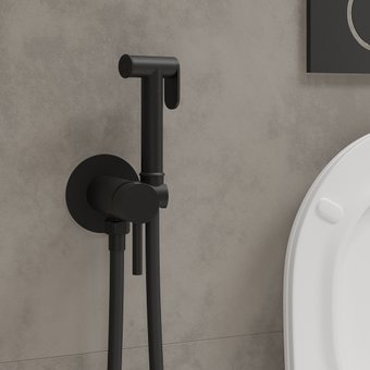 Гигиенический душ Roxen Santi 500940-B (черный матовый) - 1/1