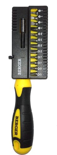 Набор отвертка с битами Berger BG1072 (13 предметов) - 1/1
