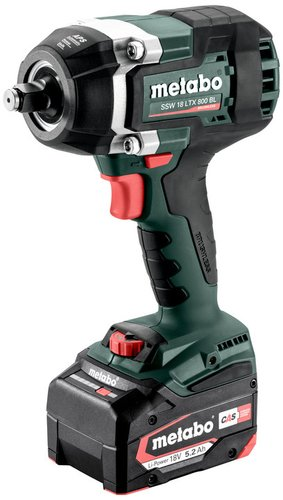 Гайковерт Metabo SSW 18 LTX 800 BL 602403650 (с 2-мя АКБ, кейс) - 1/1