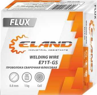 Сварочная проволока  ELAND FLUX E71T-GS (0.8 мм, 1 кг) - 1/1