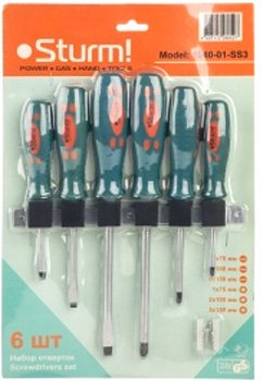 Набор отверток Sturm 1040-01-SS3 6 предметов - 1/1