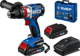 Ударная дрель-шуруповерт Зубр Профессионал DBS-201-22 (с 2-мя АКБ, кейс) - 1/1