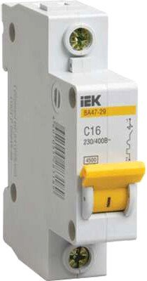 Выключатель автоматический IEK ВА 47-29 10А 1п 4.5кА С MVA20-1-010C - 1/1