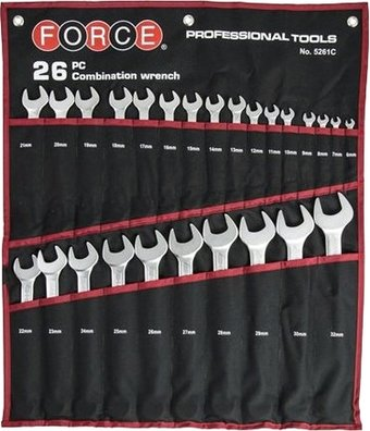 Набор ключей Force 5261C (26 предметов) - 1/1