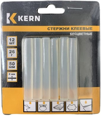 Клеевые стержни Kern KE125607 (12 шт, прозрачный) - 1/1
