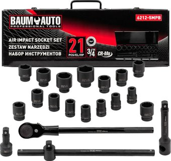 Универсальный набор инструментов BaumAuto BM-6212-5MPB (21 предмет) - 1/1