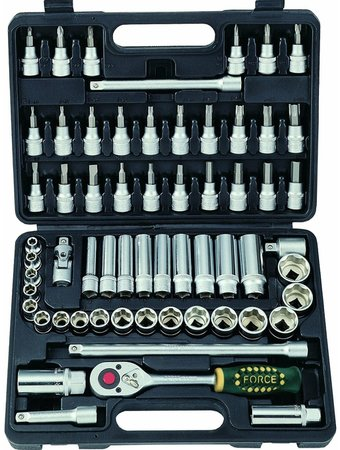 Набор трещотка с головками и битами Force 3611-5 (61 предмет) - 1/1