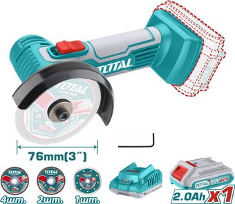 Угловая шлифмашина Total TAGLI76017 (с 1-им АКБ) - 1/1