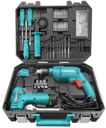 Total THKTHP1192 (дрель, шуруповерт, 1 АКБ, набор оснастки) - 1/1