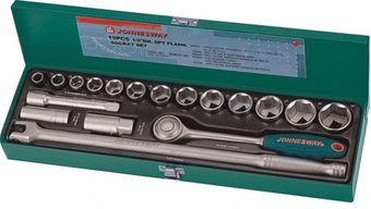 Набор трещотка с головками Jonnesway S04H419S 19 предметов - 1/1