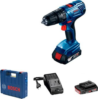 Ударная дрель-шуруповерт Bosch GSB 180-LI Professional 06019F8323 (с 2-мя АКБ, кейс) - 1/1
