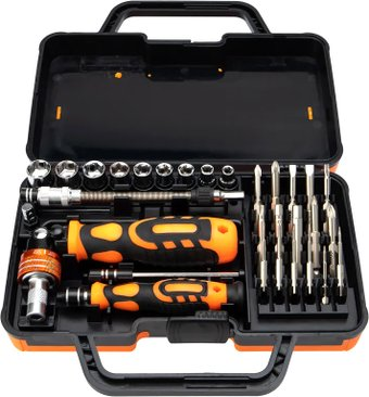 Набор отвертка с битами и головками Kranz KR-12-4778 (31 предмет) - 1/1