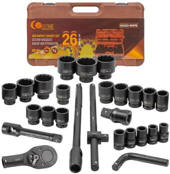 Набор трещотка с головками Forstime FT-68262-9MPB (26 предметов) - 1/1