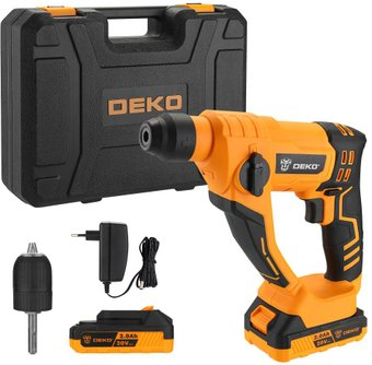Перфоратор Deko DKCH20 SET (с 2-мя АКБ, кейс) - 1/1
