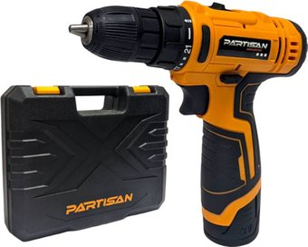 Дрель-шуруповерт Partisan AD-12A (с 2-мя АКБ, кейс) - 1/1