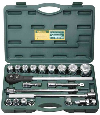 Набор трещотка с головками KRAFTOOL 27895-H20_Z01 (20 предметов) - 1/1