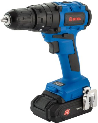 Ударная дрель-шуруповерт Витязь ДА-418-2 (с 2-мя АКБ, кейс) - 1/1