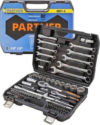 Универсальный набор инструментов Partner PA-4821-5 (82 предмета) - 1/1
