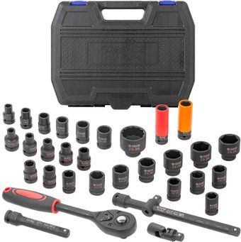 Набор трещотка с головками FORSAGE F-4323-5MPB (32 предмета) - 1/1