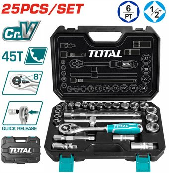 Универсальный набор инструментов Total THT121251 (25 предметов) - 1/1