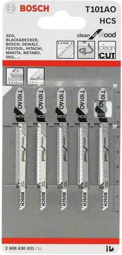 Набор пильных полотен Bosch 2608630031 (5 предметов) - 1/1
