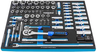 Набор трещотка с головками FORSAGE F-K4701 (70 предметов) - 1/1