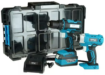 Dedra N0303G03 (шуруповерт, винтоверт, 1 АКБ, кейс) - 1/1