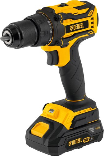 Дрель-шуруповерт Denzel BLDL-18-02 26140 (с 2-мя АКБ, кейс) - 1/1