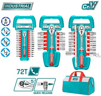 Универсальный набор инструментов Total TOS23092 (57 предметов) - 1/1