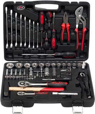 Универсальный набор инструментов Сервис Ключ 11072 (72 предмета) - 1/1