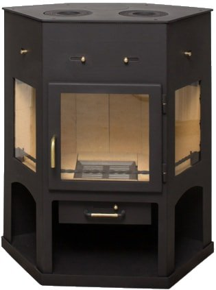 Свободностоящая печь-камин Мета-Бел Енисей с плитой АОТ-11.0 - 1/1