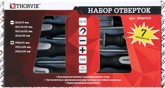 Набор отверток Thorvik SDS07CO (7 предметов) - 1/1