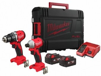 Milwaukee M18 BLCPP2B-402C 4933492836 (шуруповерт, винтоверт, 2 АКБ, кейс) - 1/1