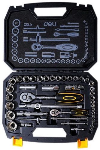 Универсальный набор инструментов Deli DL1044 (44 предмета) - 1/1