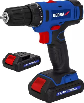 Дрель-шуруповерт Dedra DED7878B (с 2-мя АКБ 1.5 Ач, кейс) - 1/1