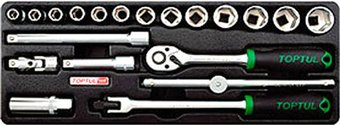 Набор трещотка с головками Toptul GCAT2001 20 предметов - 1/1