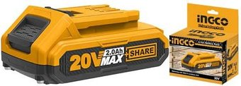 Аккумулятор Ingco P20S FBLI20011 (20В/2 Ah) - 1/1