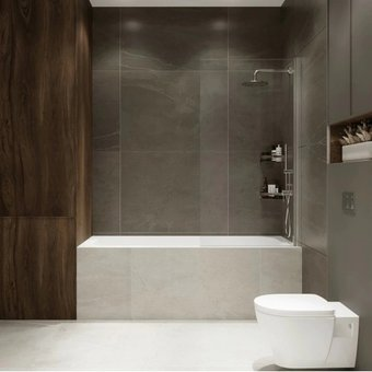 Стеклянная шторка для ванны Benetto Open BEN802-SLC - 1/1