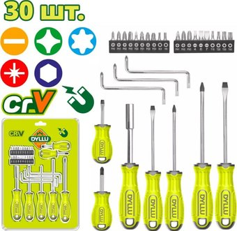 Набор отвертка с битами Dyllu DTSS1430 - 1/1