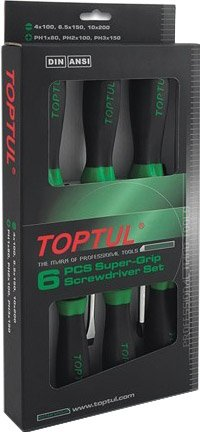 Набор отверток Toptul GAAE0613 6 предметов - 1/1