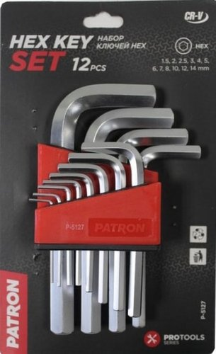 Набор ключей Patron P-5127 (12 предметов) - 1/1