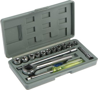 Набор трещотка с головками Tundra 881847 (16 предметов) - 1/1