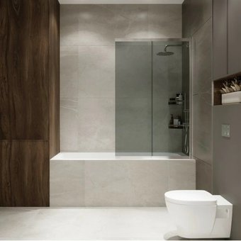 Стеклянная шторка для ванны Benetto Slide Open BEN-801 SL-C - 1/1