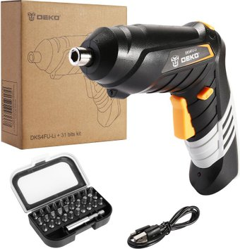 Электроотвертка Deko DKS4FU-Li SET 31 063-4151 (с 1-им АКБ, набор оснастки) - 1/1