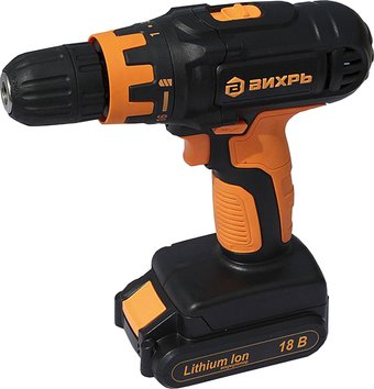 Дрель-шуруповерт Вихрь ДА-18Л-2К (с 2-мя АКБ, кейс) - 1/1