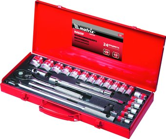 Набор трещотка с головками Matrix 13582 (24 предмета) - 1/1
