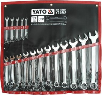 Набор ключей Yato YT-0363 17 предметов - 1/1